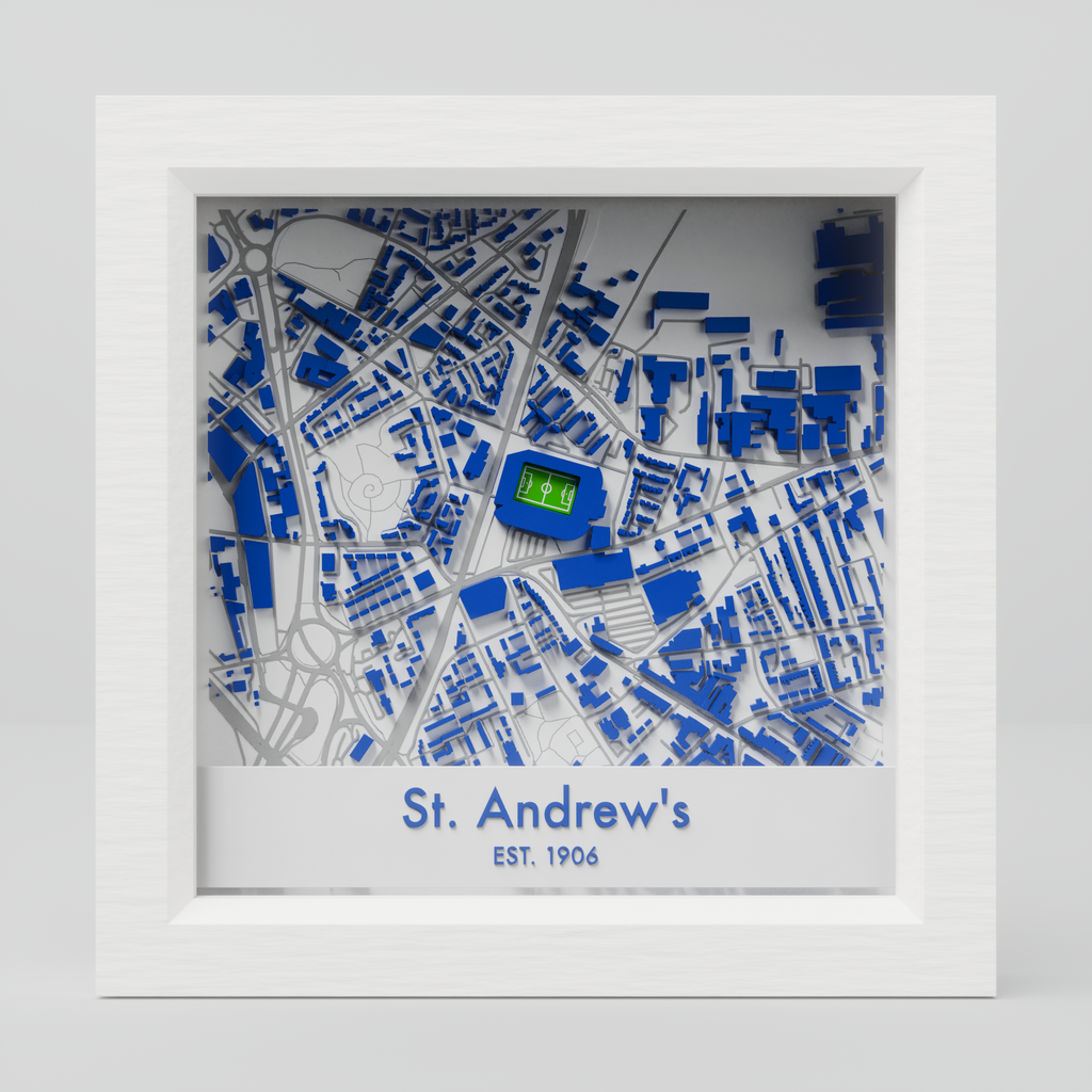 St Andrew's Stadium 3D Football Map - Birmingham