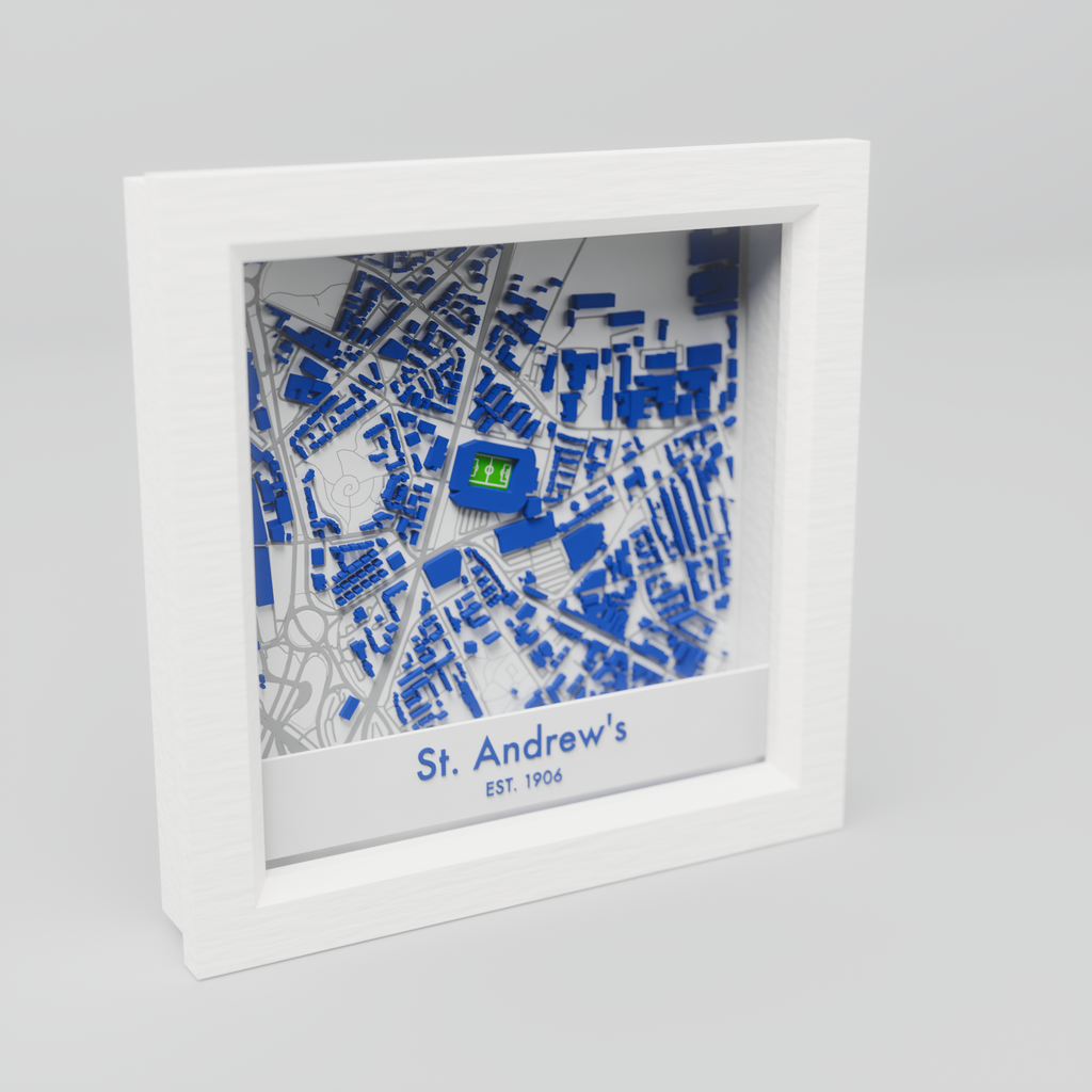 St Andrew's Stadium 3D Football Map - Birmingham