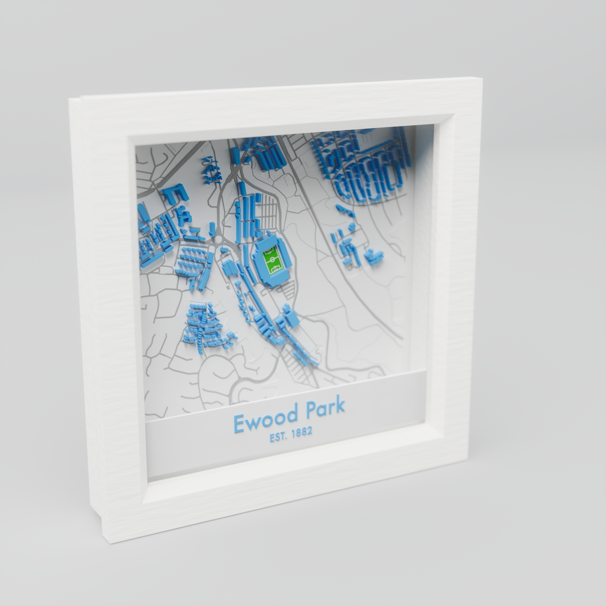 Ewood Stadium 3D Football Map - Blackburn