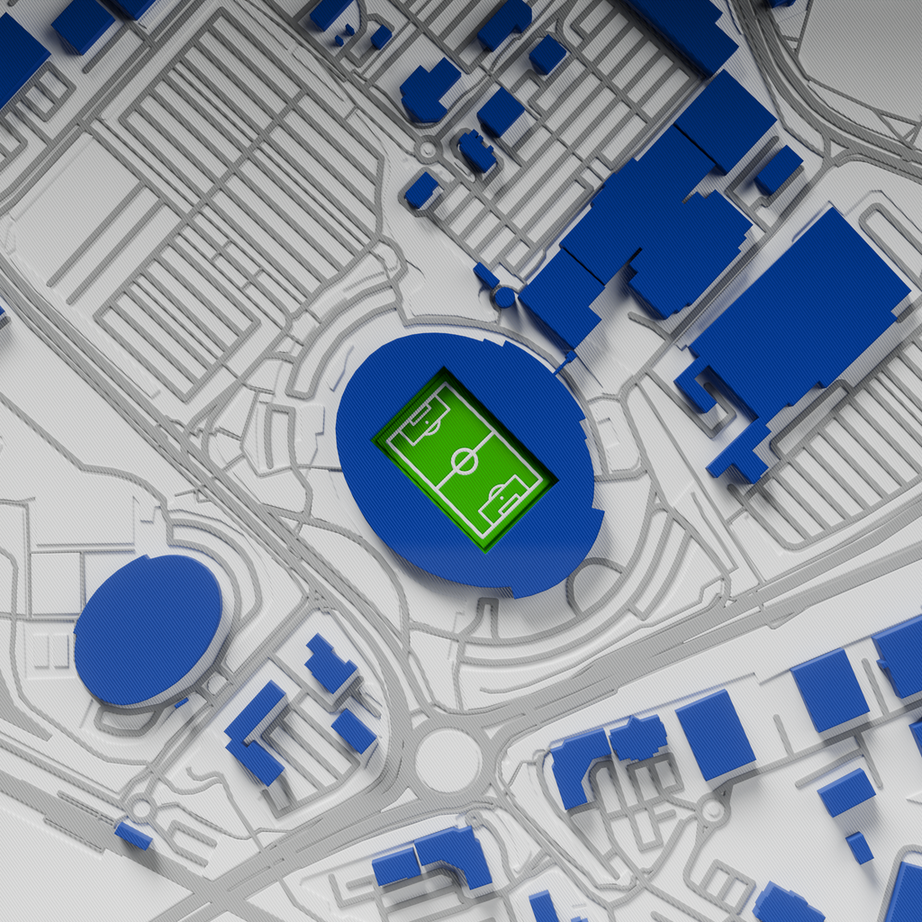 Bolton Stadium 3D Football Map - Bolton