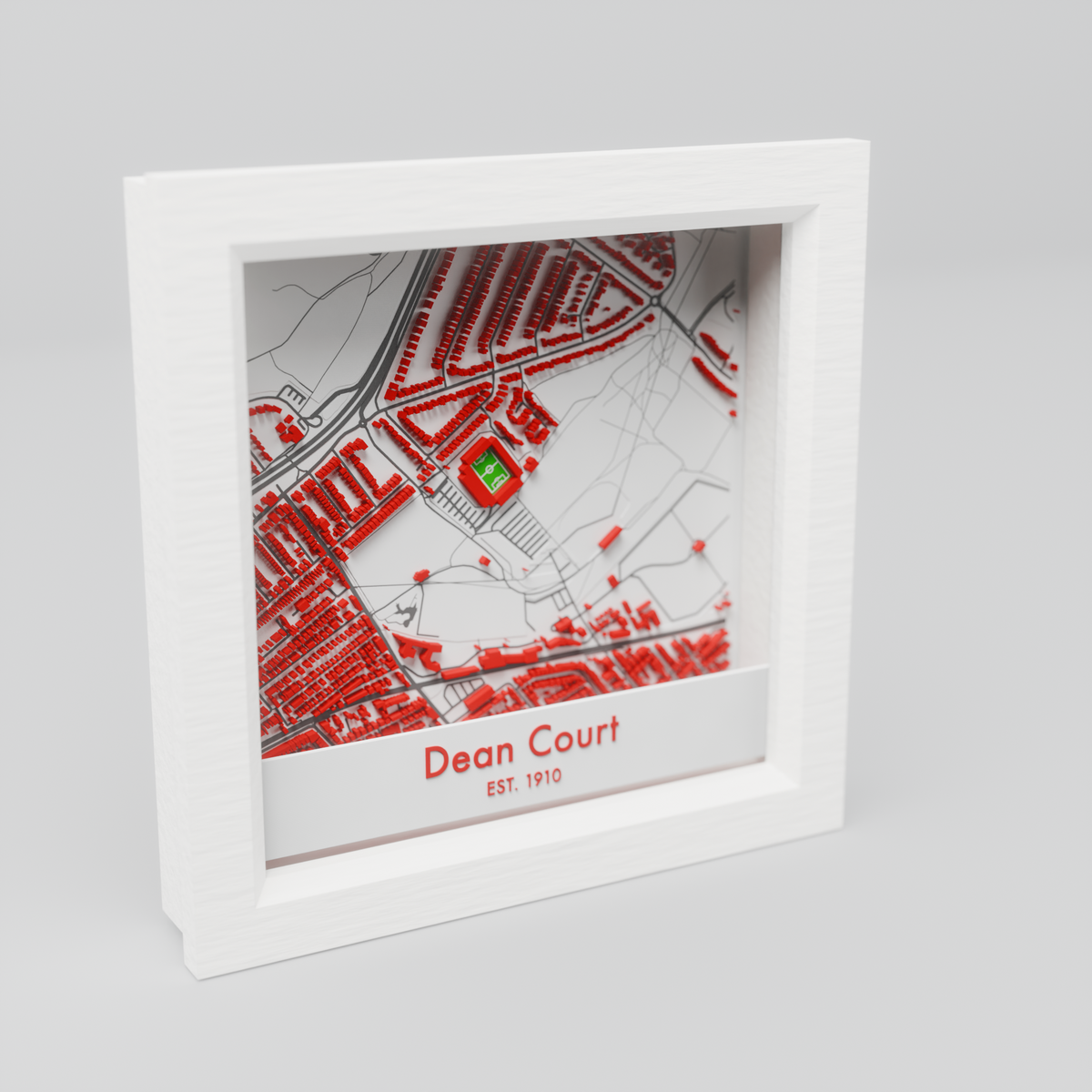Dean Court 3D Vitality Football Stadium Map - Bournemouth