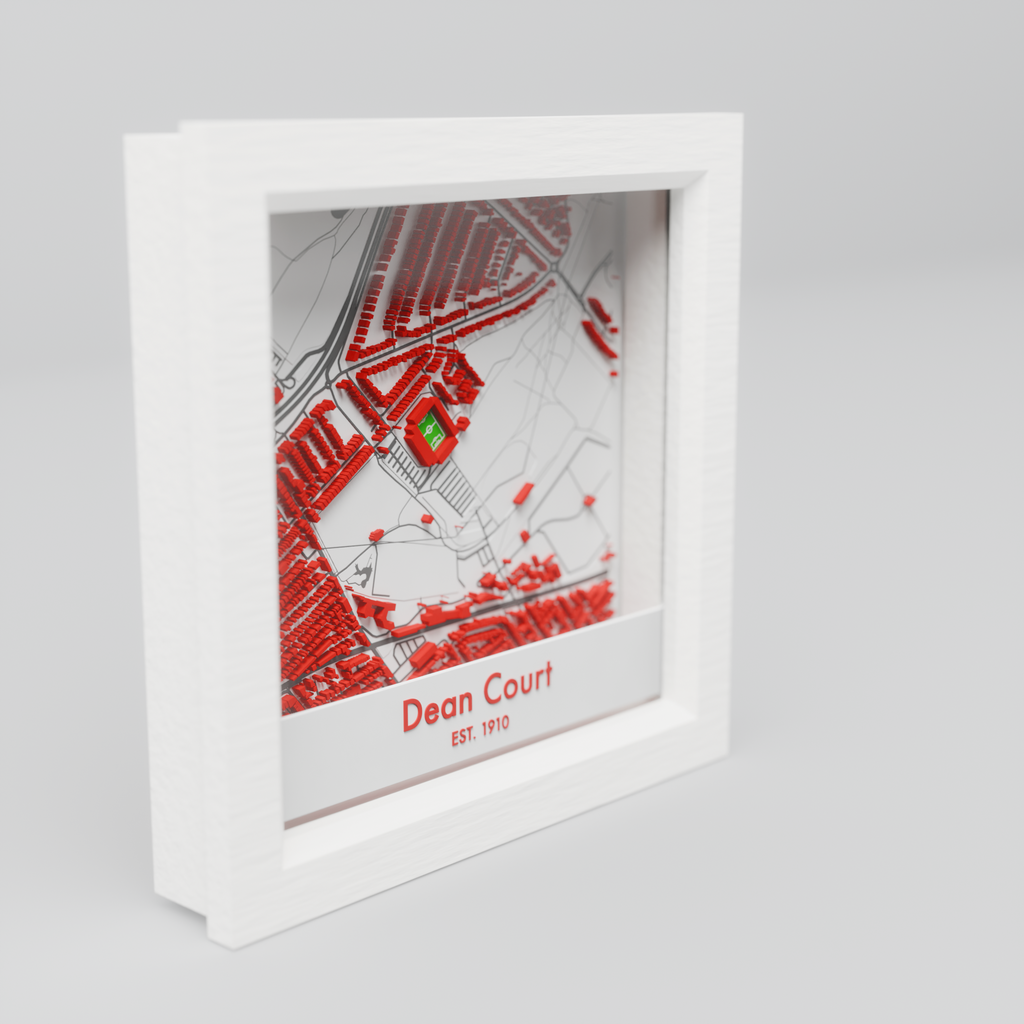 Dean Court 3D Vitality Football Stadium Map - Bournemouth