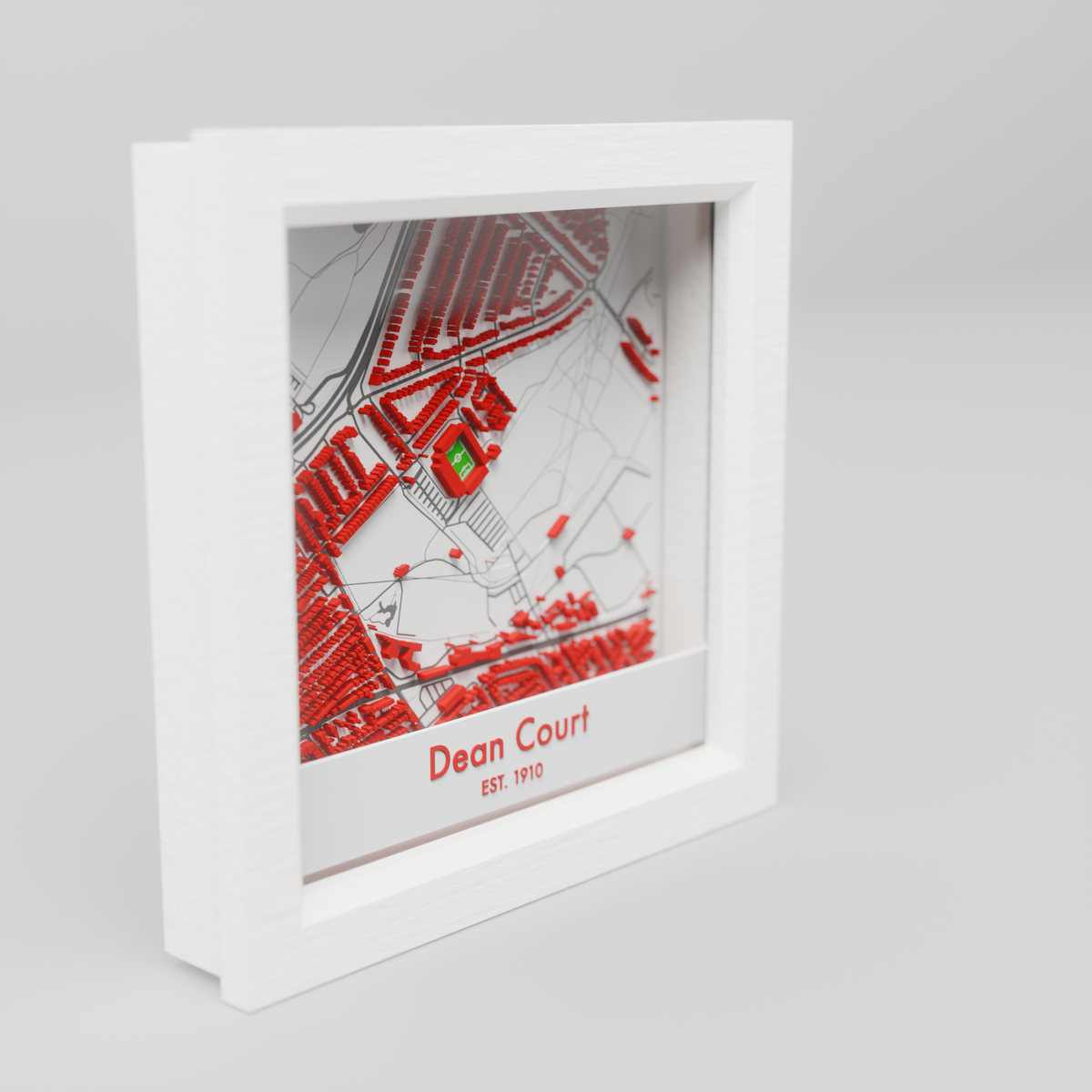 Dean Court 3D Vitality Football Stadium Map - Bournemouth