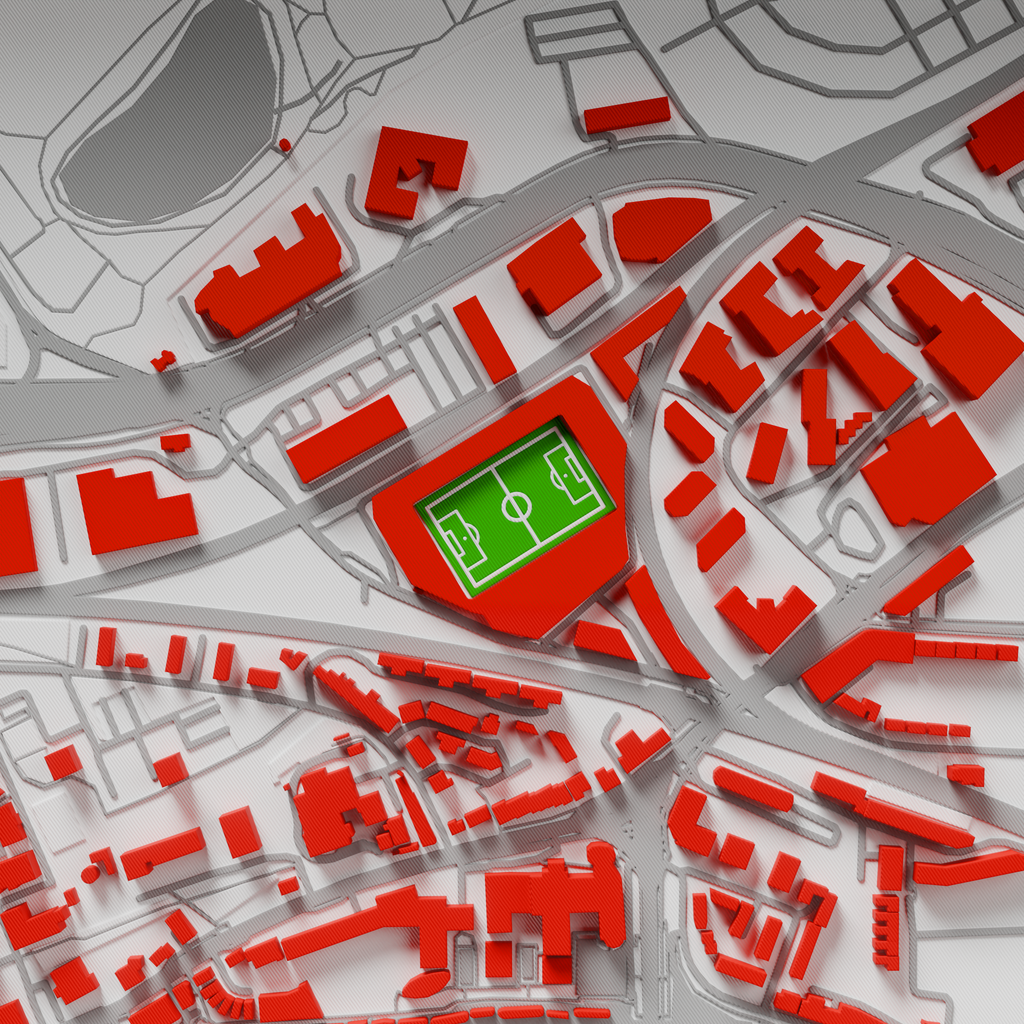 Brentford Community Stadium 3D Football Map - Brentford