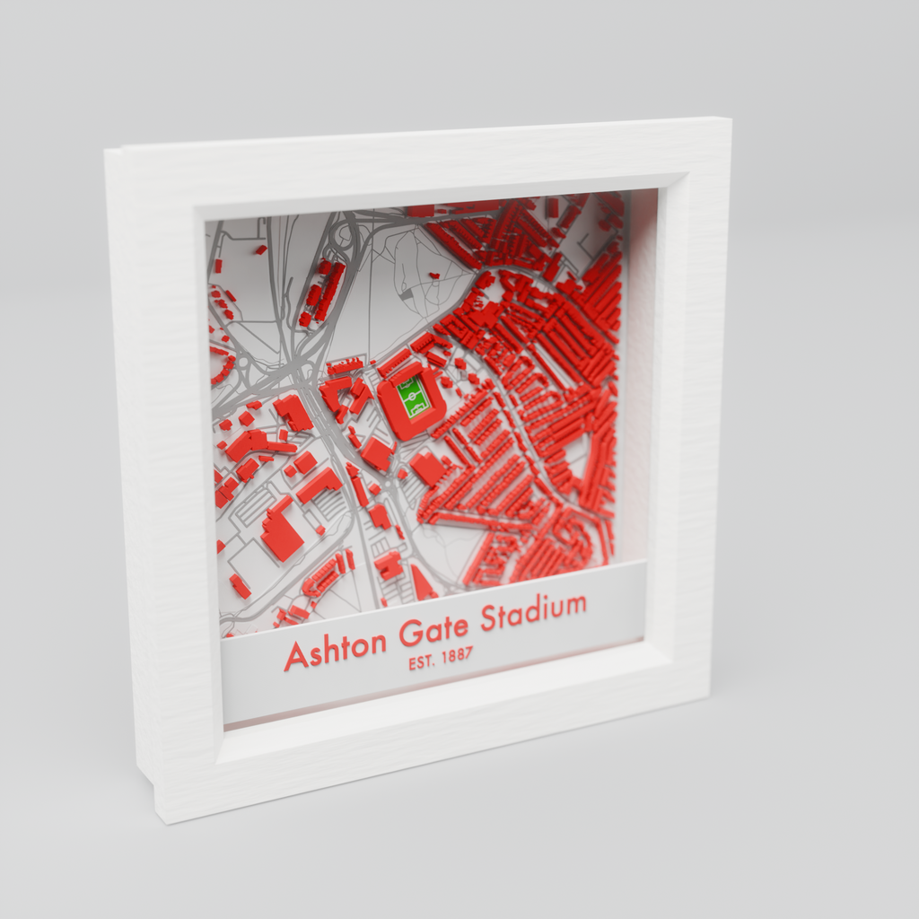 Ashton Gate Stadium 3D Football Map - Bristol City