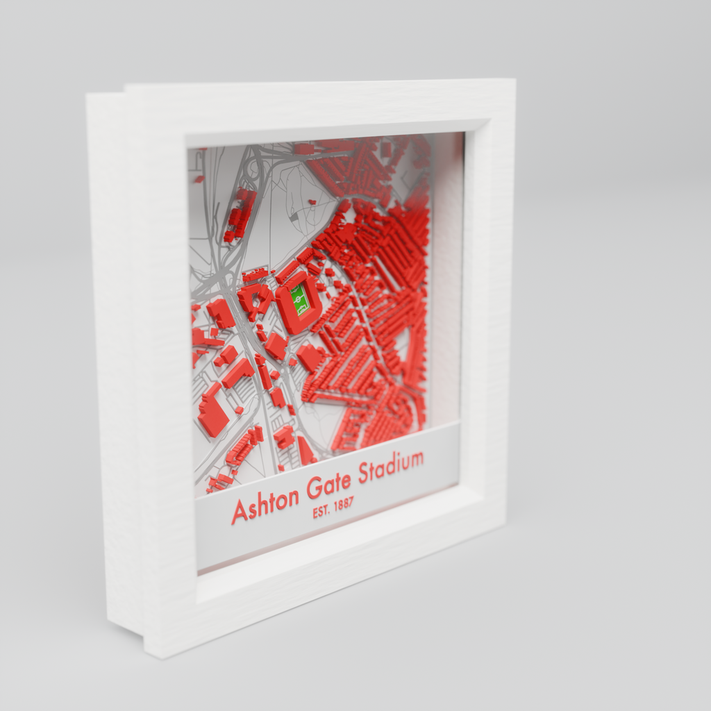 Ashton Gate Stadium 3D Football Map - Bristol City