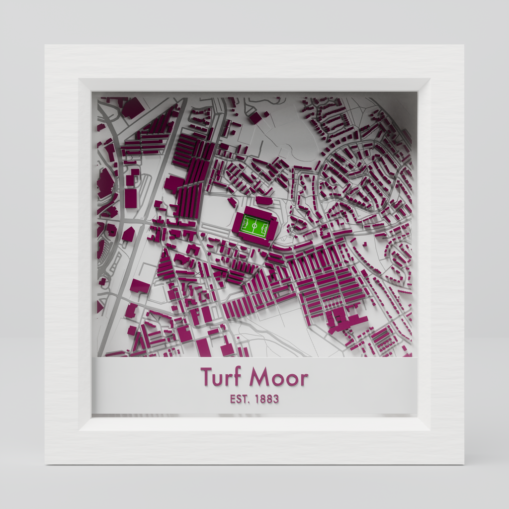 Turf Moor Stadium 3D Football Map - Burnley