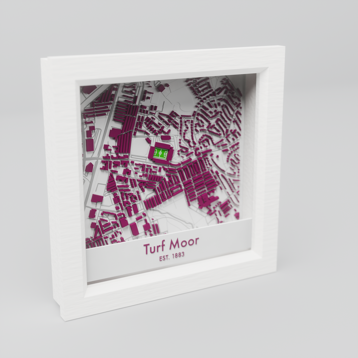 Turf Moor Stadium 3D Football Map - Burnley