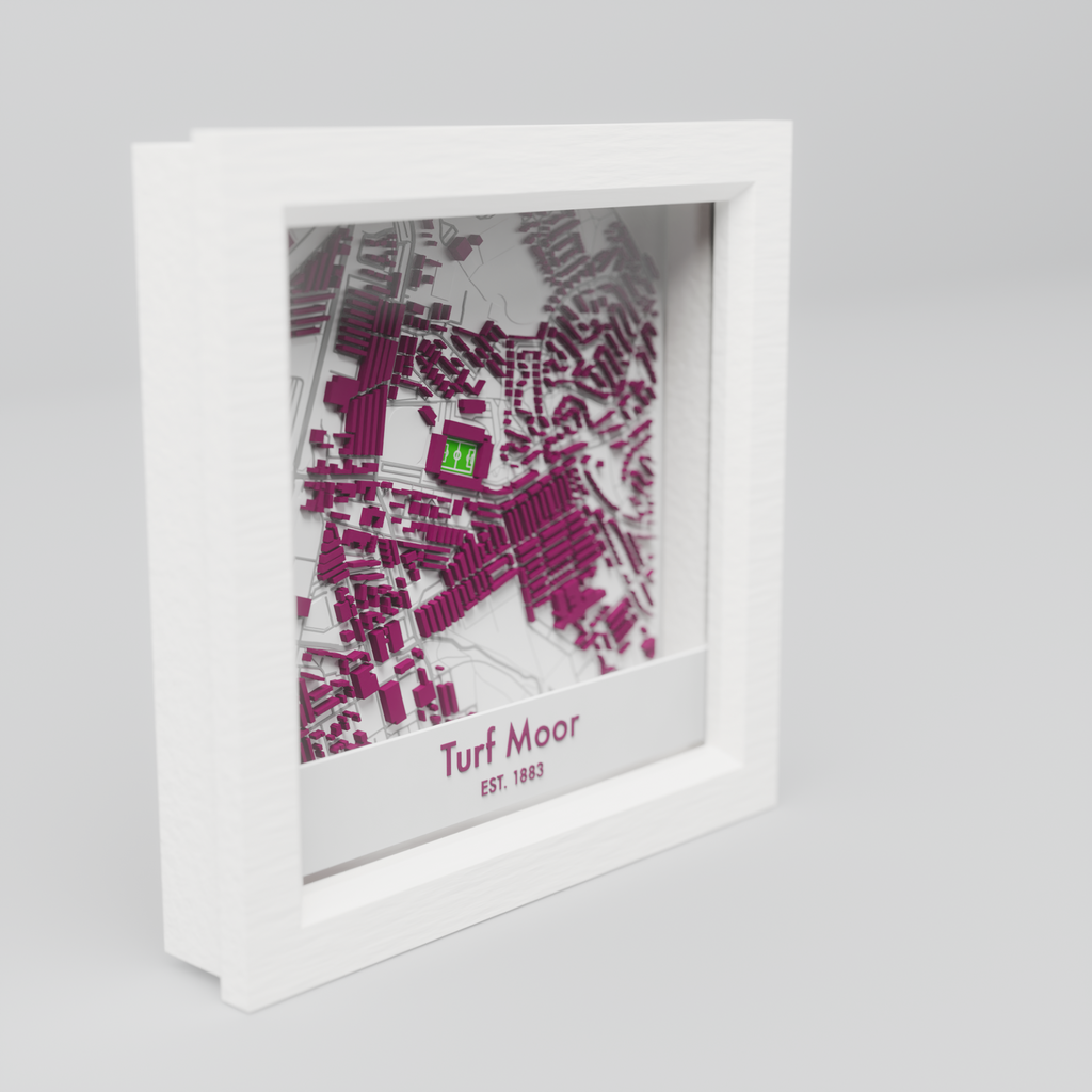 Turf Moor Stadium 3D Football Map - Burnley
