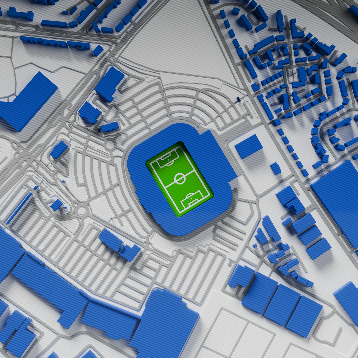 Cardiff City Stadium 3D Football Map - Cardiff