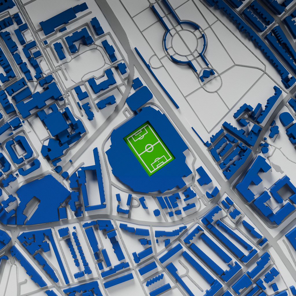 Stamford Bridge Stadium 3D Football Map - Chelsea