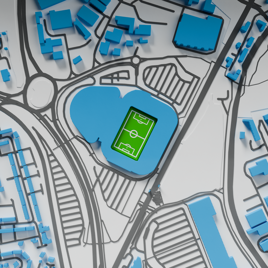 Coventry City Stadium 3D Football Map - Coventry