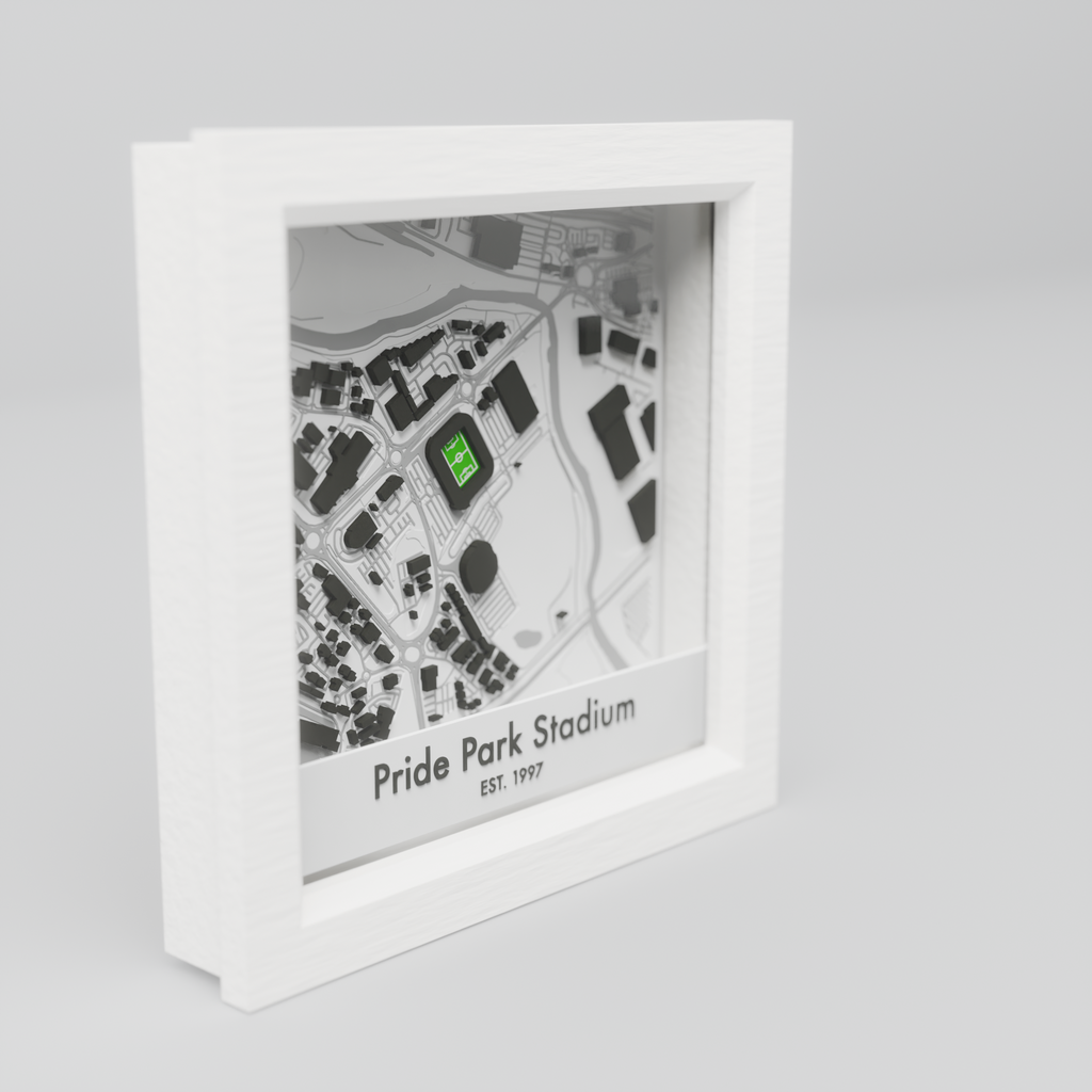 Pride Park Stadium 3D Football Map - Derby