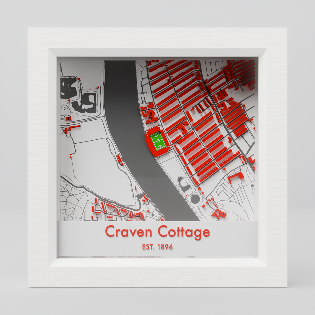 Craven Cottage Stadium 3D Football Map - Fulham