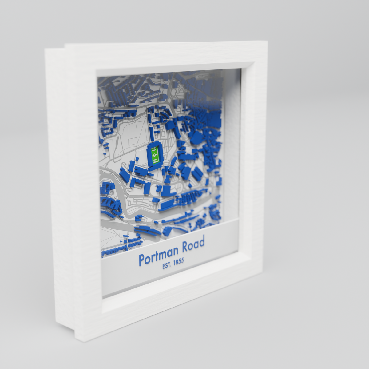 Portman Road Stadium 3D Football Map - Ipswich