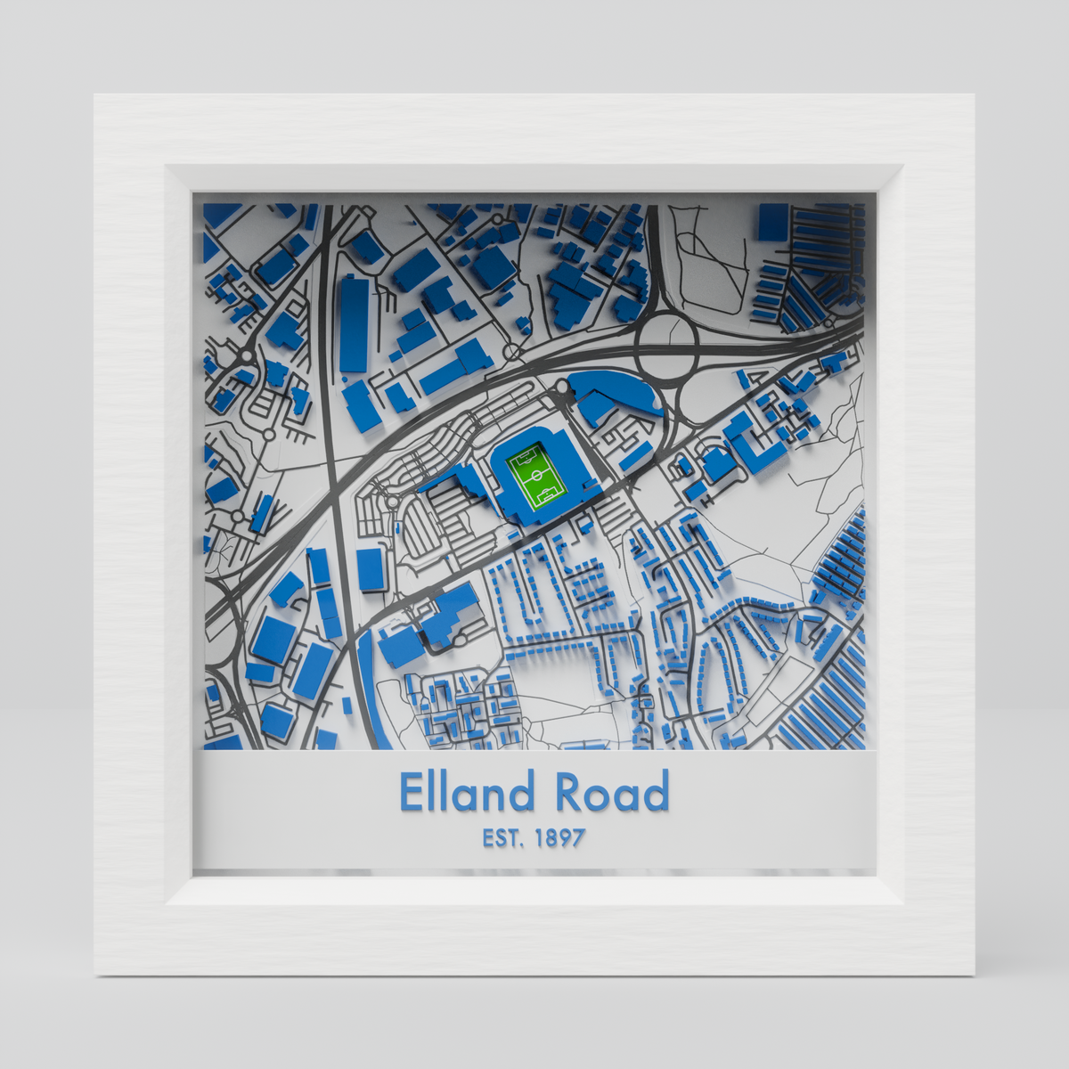 Elland Road Stadium 3D Football Map - Leeds