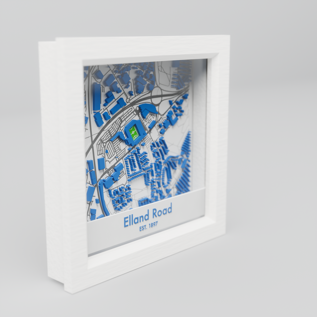 Elland Road Stadium 3D Football Map - Leeds