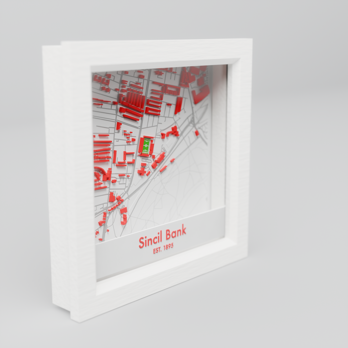 Sincil Bank Stadium 3D Football Map - Lincoln