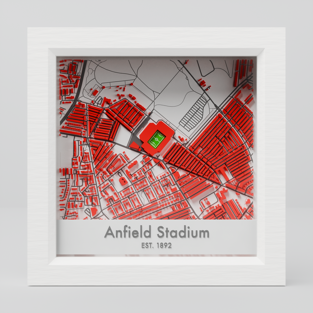 Anfield Stadium 3D Football Map - Liverpool