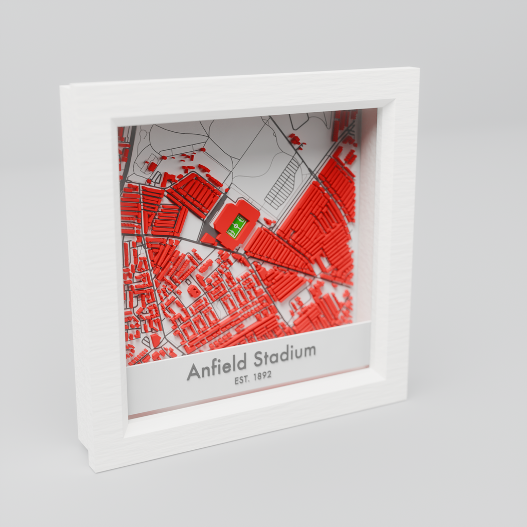 Anfield Stadium 3D Football Map - Liverpool