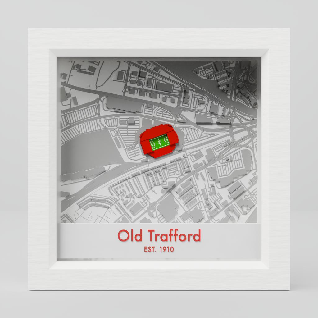 Old Trafford 3D Football Stadium Map - Manchester