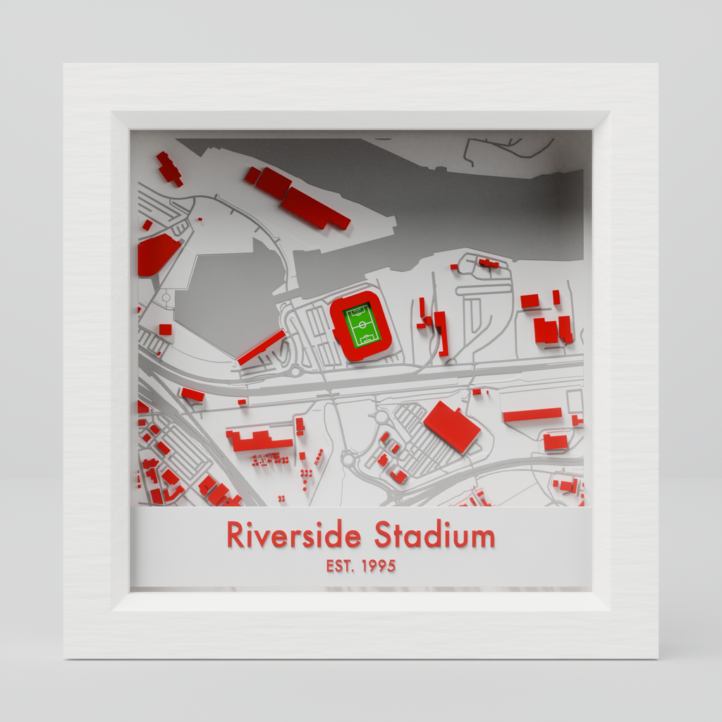 Riverside Stadium 3D Football Map - Middlesbrough