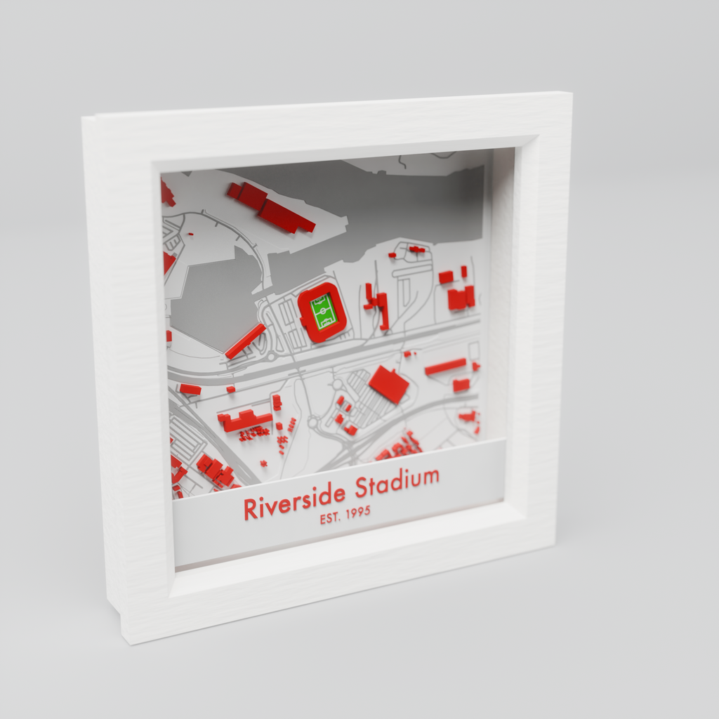 Riverside Stadium 3D Football Map - Middlesbrough