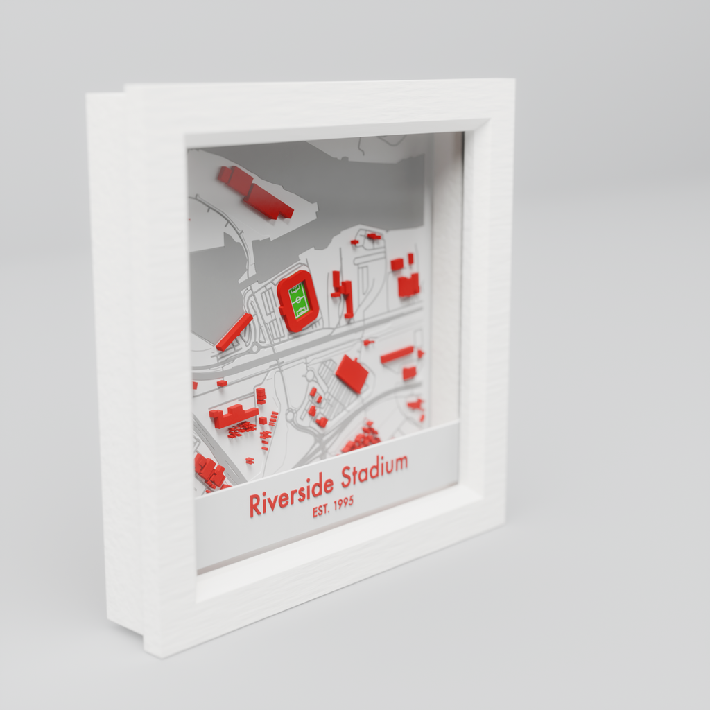 Riverside Stadium 3D Football Map - Middlesbrough