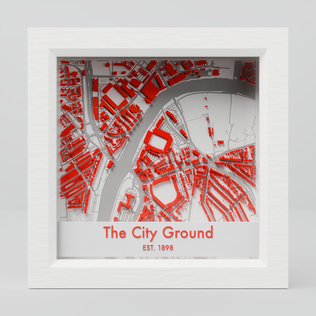 The City Ground Stadium 3D Football Map - Nottingham