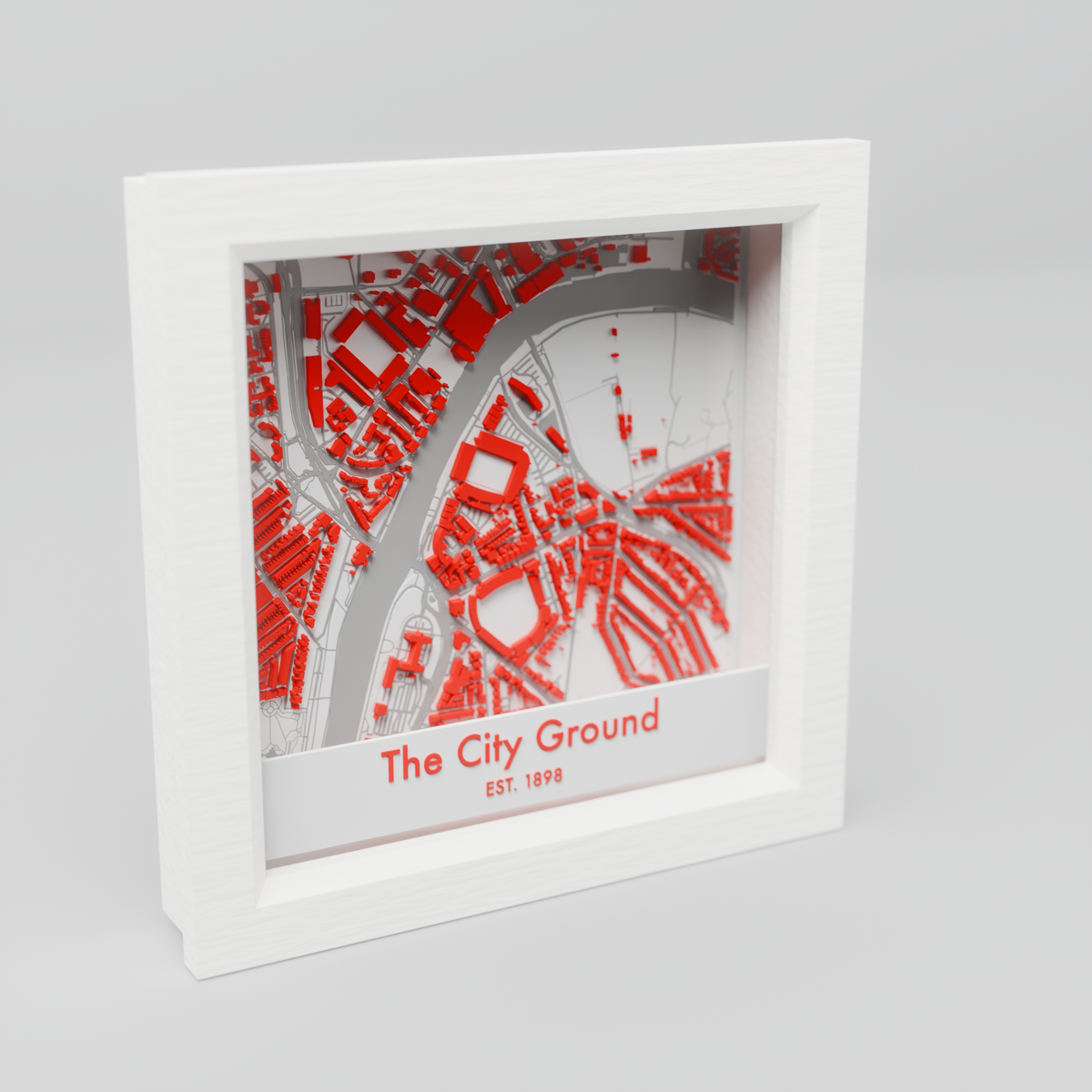 The City Ground Stadium 3D Football Map - Nottingham