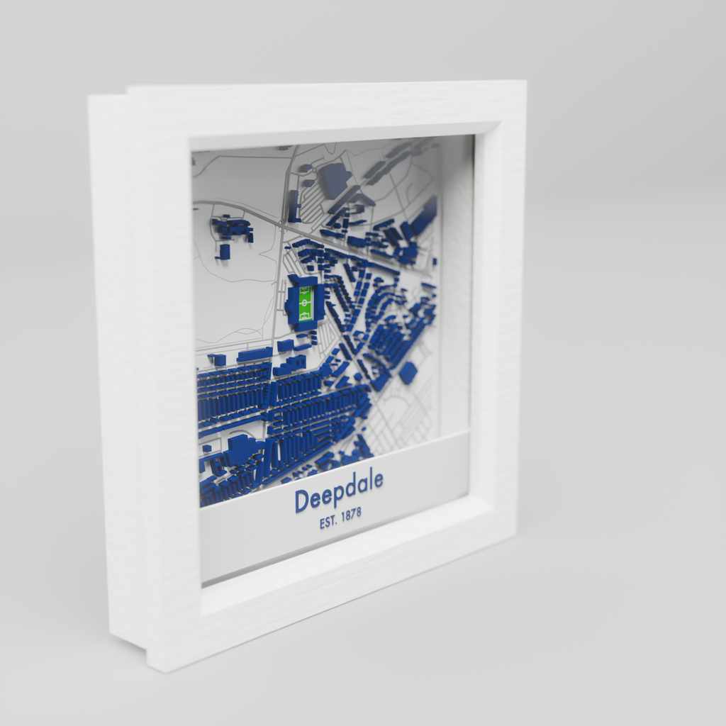 Deepdale 3D Football Stadium Map - Preston