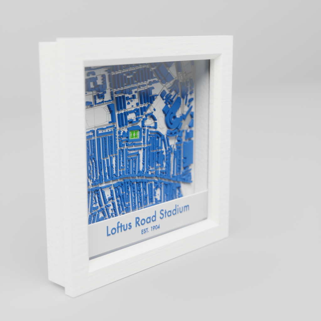 Loftus Road Stadium 3D Football Map - QPR