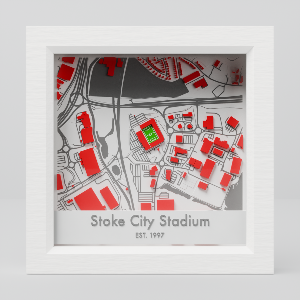 Stoke City Stadium Bet365 3D Map - Stoke