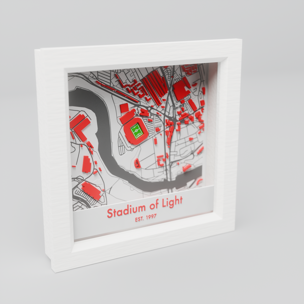 Stadium of Light 3D Football Map - Sunderland
