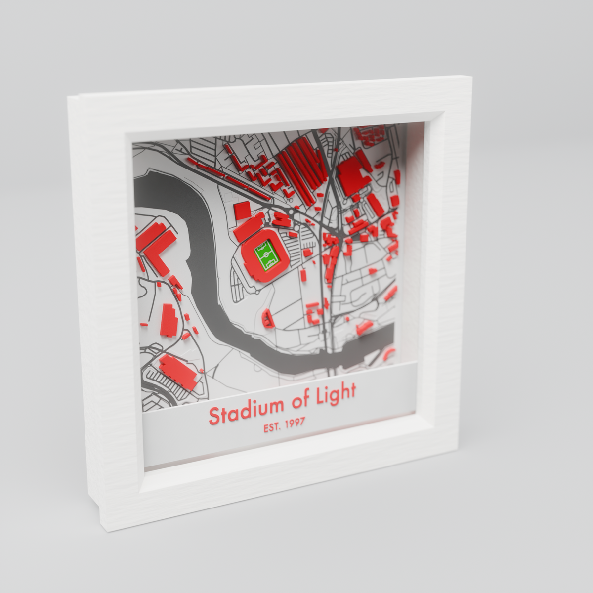 Stadium of Light 3D Football Map - Sunderland