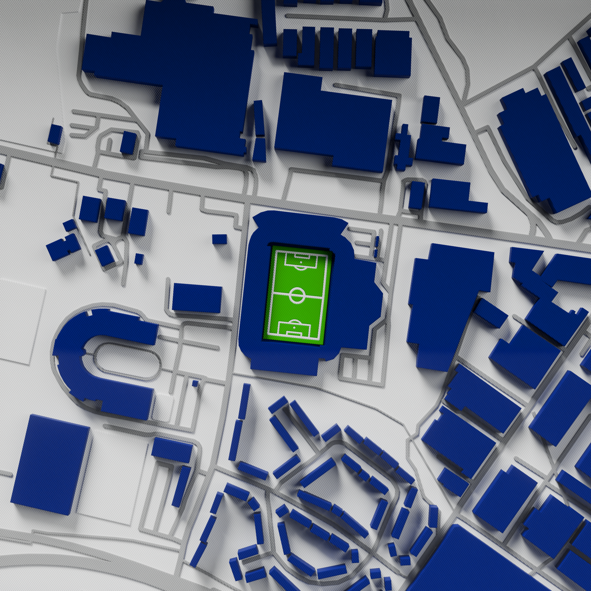 The Hawthorns Stadium 3D Football Map - West Bromwich