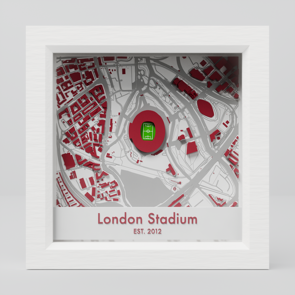 London Stadium 3D Football Map - West Ham