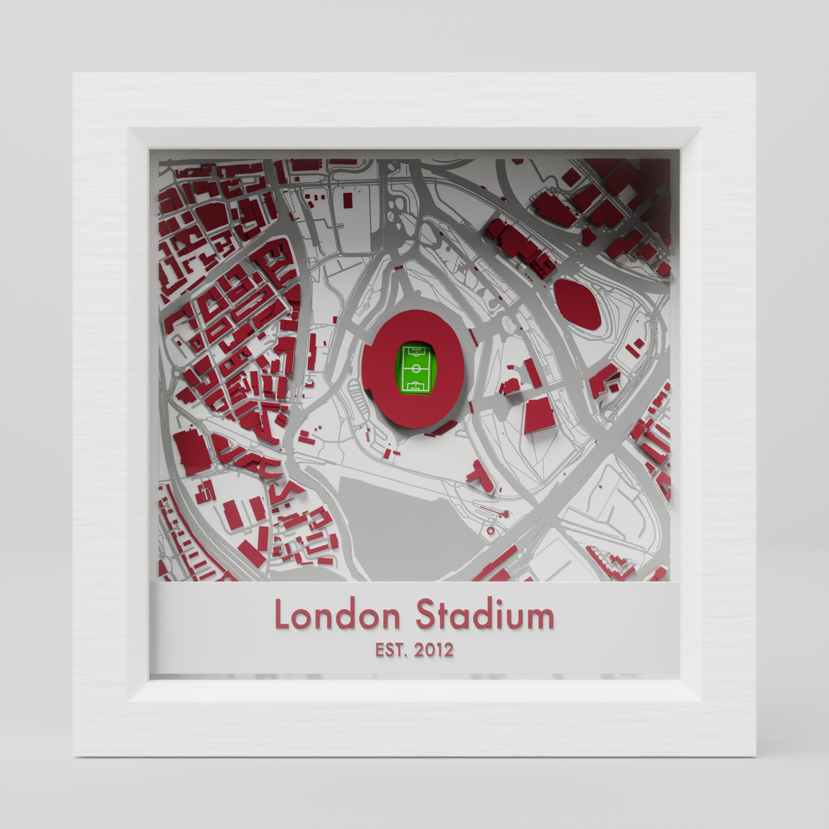 London Stadium 3D Football Map - West Ham
