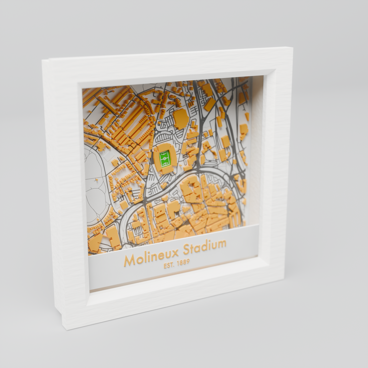 Molineux Stadium 3D Football Map - Wolverhampton