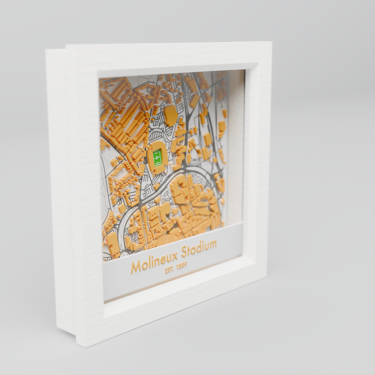 Molineux Stadium 3D Football Map - Wolverhampton